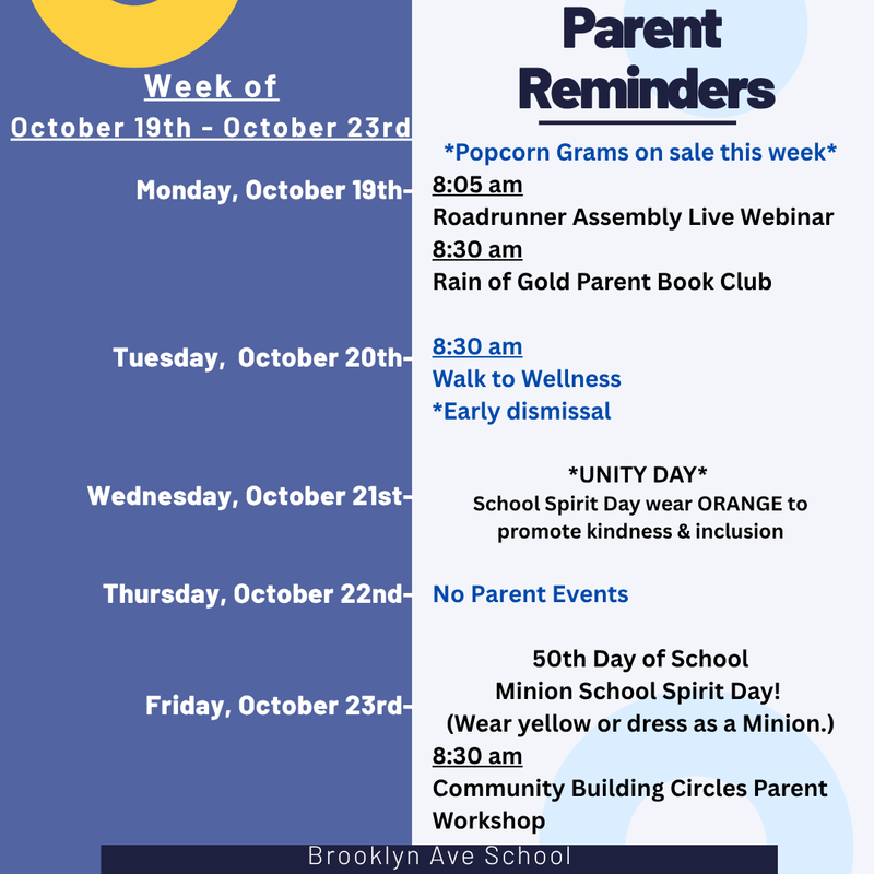 Parent Reminders