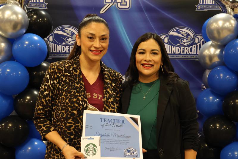 Ms. Montelongo is the March teacher of the month.  She is a 2nd grade teacher at Gorena Elementary.