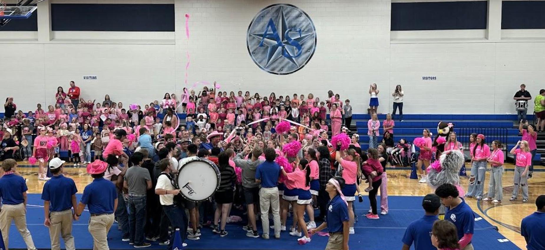 pink out pep rally