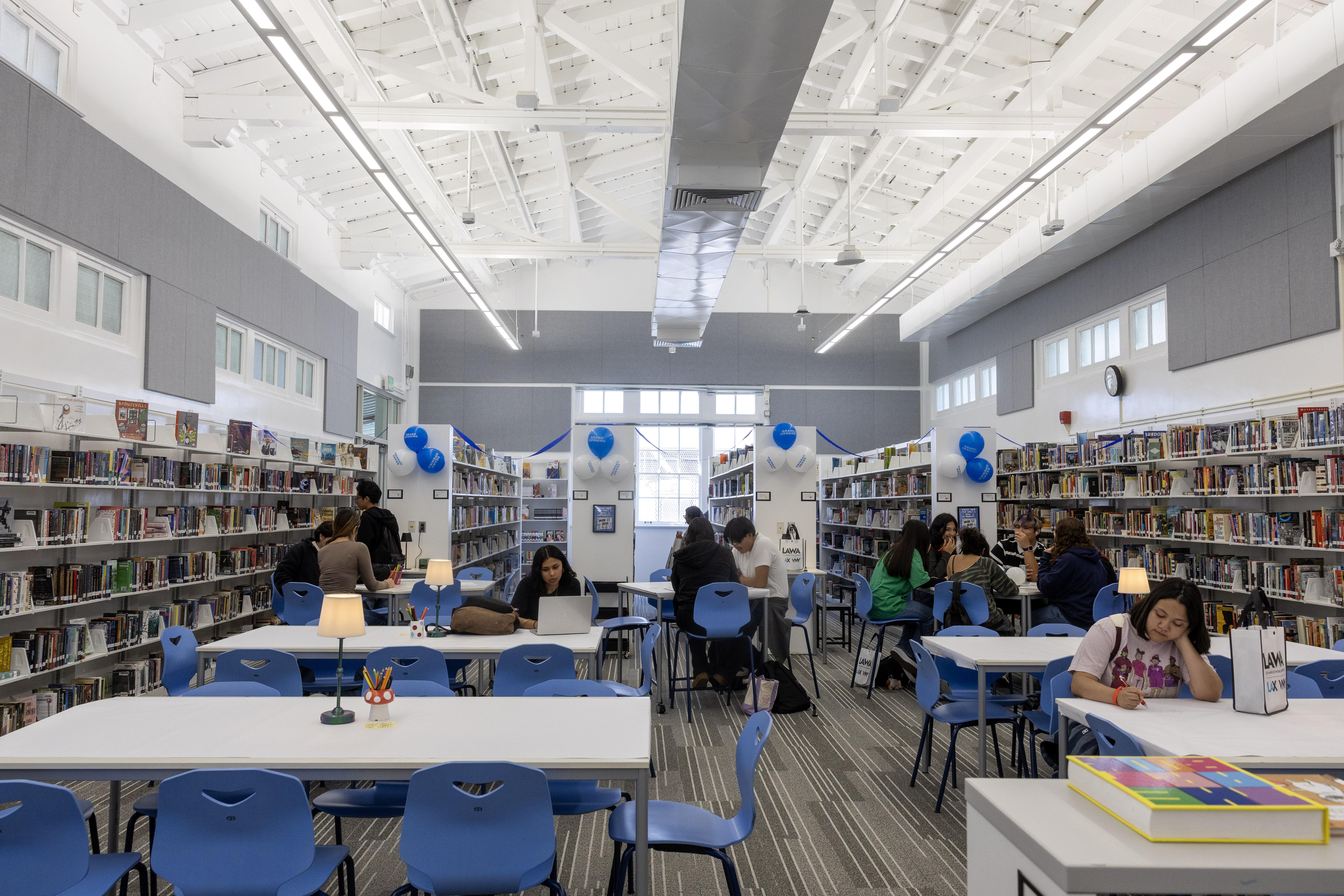Grand opening of the NHHS Library 