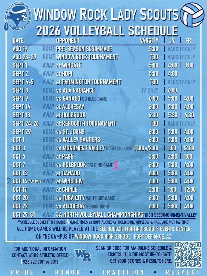 HS Volleyball Schedule