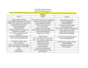 spsd 2026-27 school supplies list