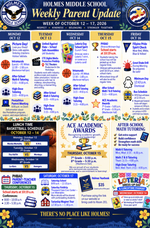 Parent Weekly Update - October 12 Featured Photo