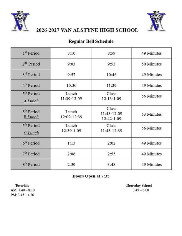 VAHS Adds Third Lunch Period for 2026-27 Thumbnail Image