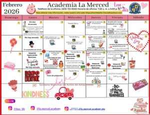 Calendario de febrero