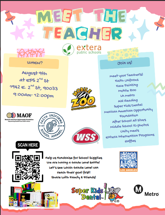 Meet the Teacher on Saturday August 9th from 9am-12pm Featured Photo