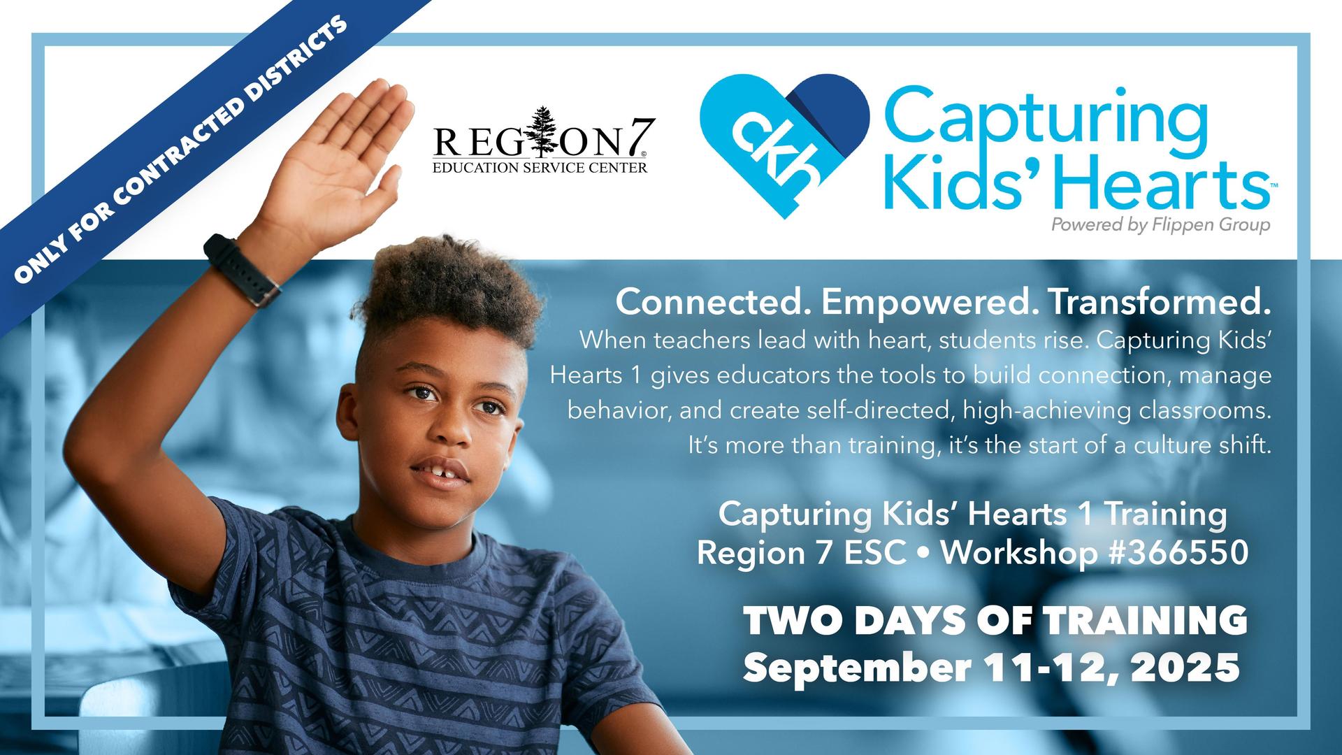 Capturing Kids Hearts marketing graphic