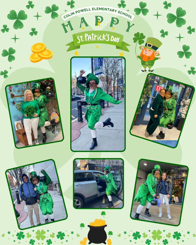 Celebrating St. Patrick's Day at the Colin Powell School
