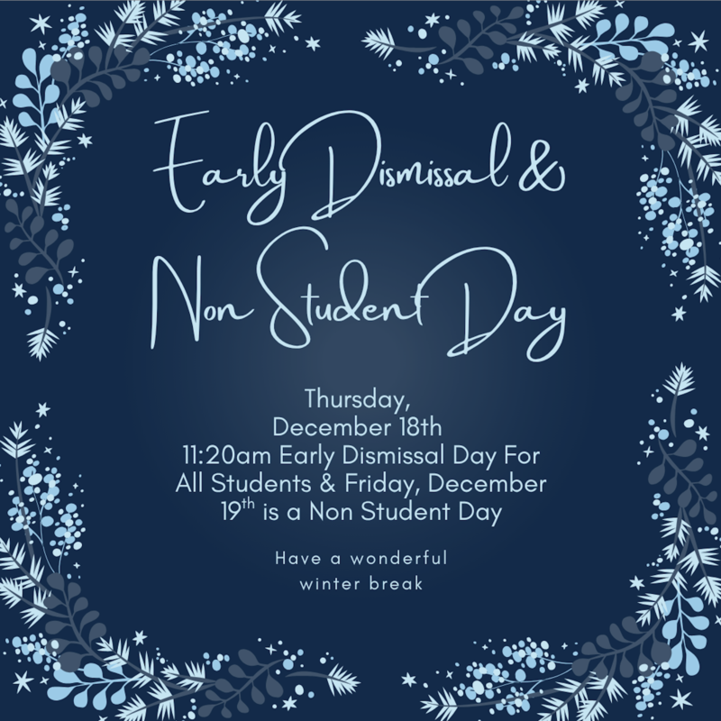 early dismissal and non student day