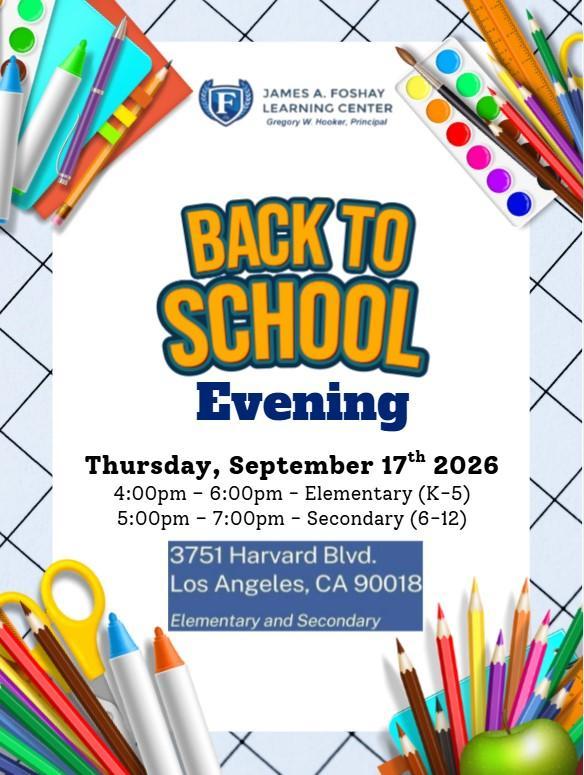 Back To School Evening Featured Photo