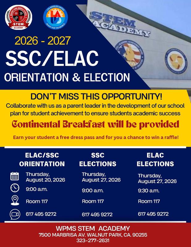 Orientation and Election dates English