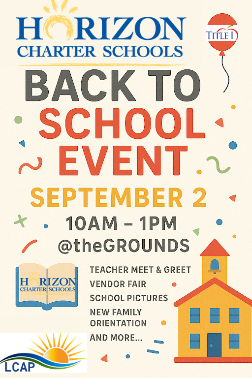 Back to School Event. Sept 2nd 10am-1pm @the Grounds teacher meet and greet school activities new family orientations and more
