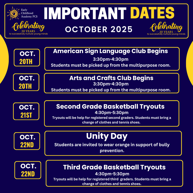 Weekly Guide to Key Dates & Events Featured Photo