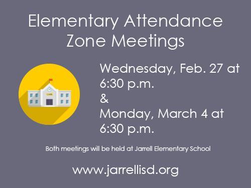 Attendance Zone meetings are scheduled for Feb. 27 and March 4