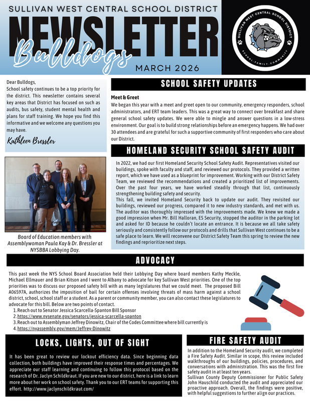 Safety Newsletter Page 1