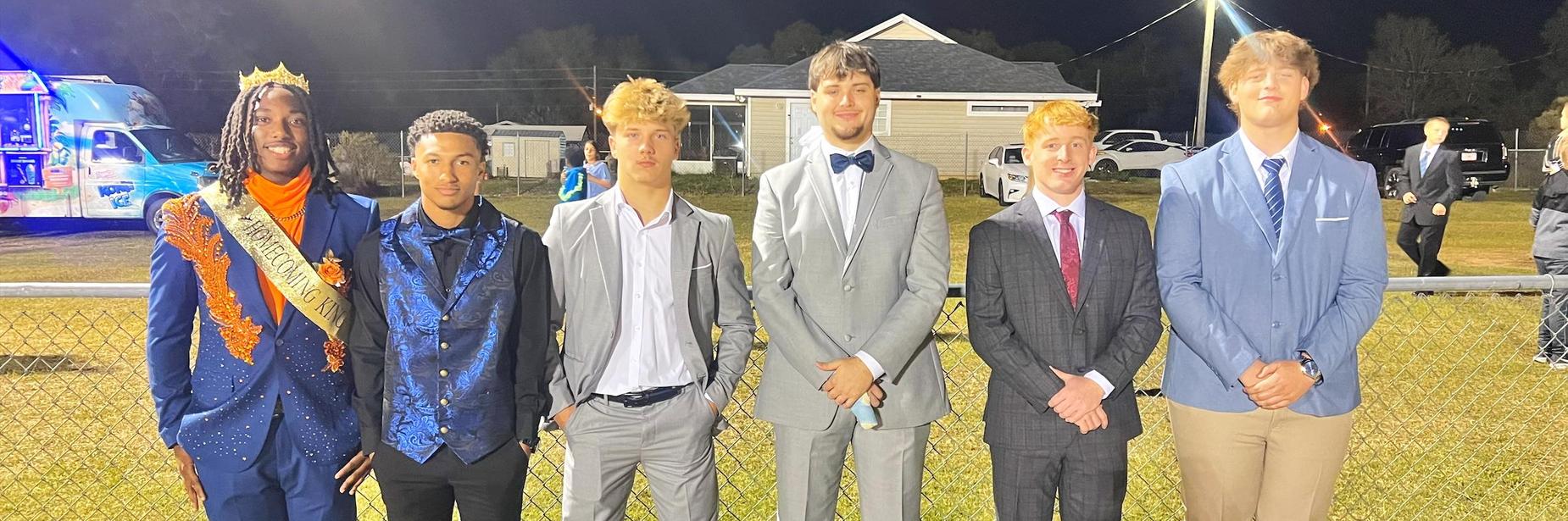 Senior Boys Homoecoming Court Attendants