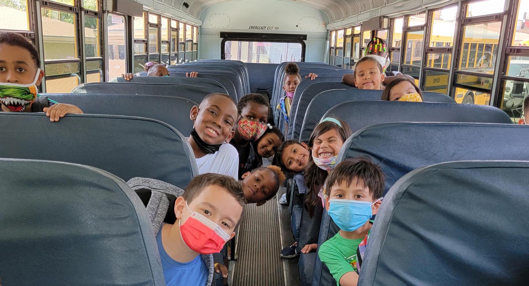 Ready to head home on the bus