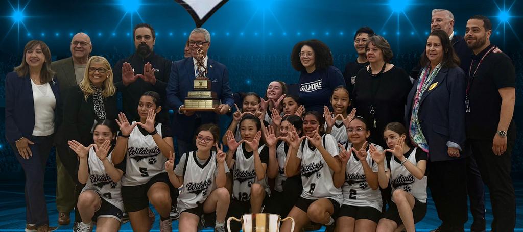 Sara Gilmore School Students Celebrating