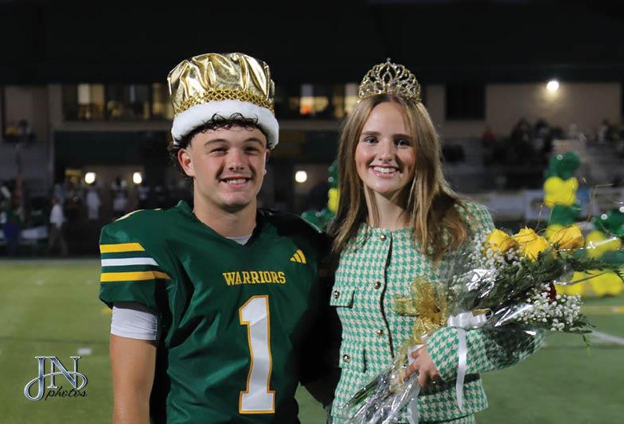 2025 Homecoming King and Queen, Tyler Boss and Eliyah McPherson