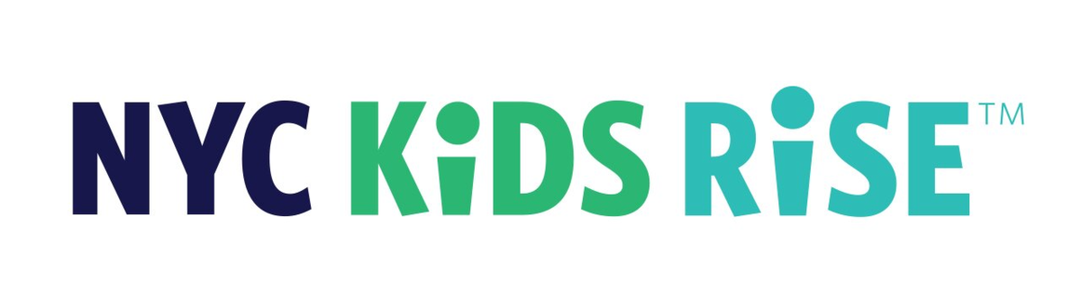NYC Kids Rise logo in vibrant green and blue text.