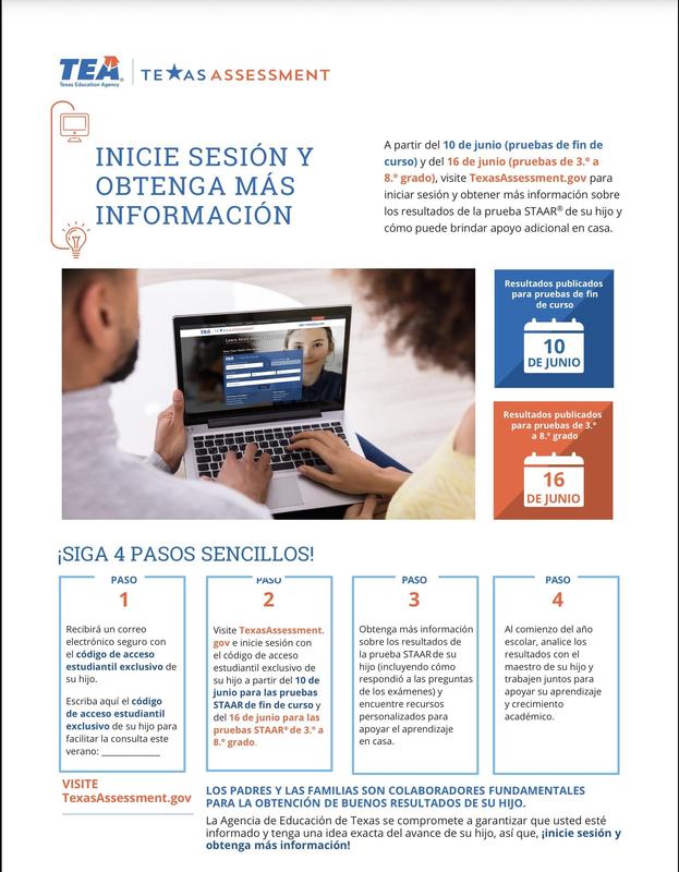 TEA EOC Login Information - Spanish