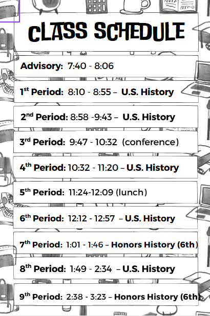 Class Schedule