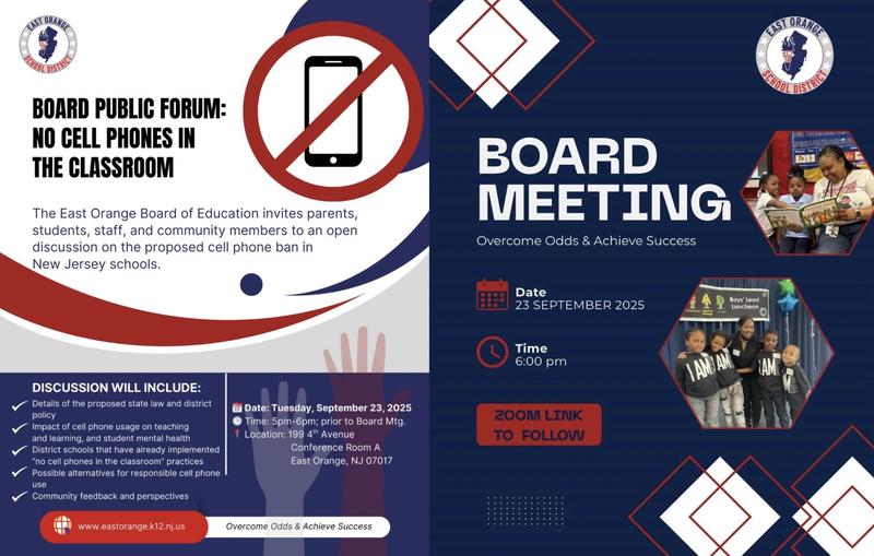 No Cell Phone Forum and Regular Board Meeting