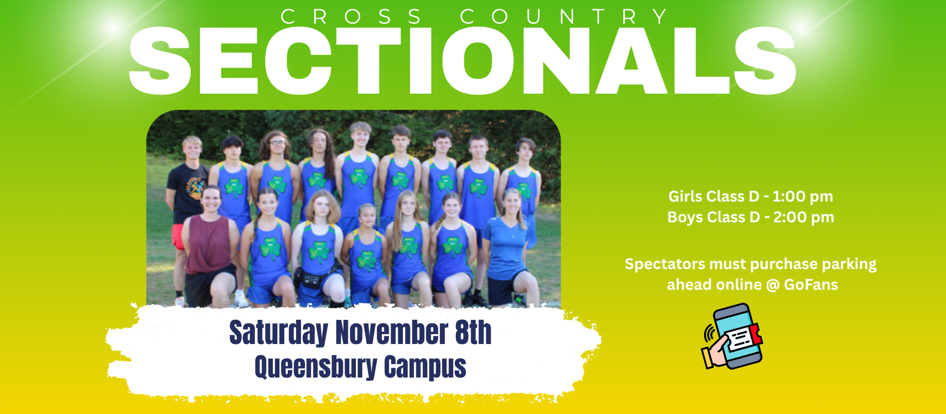 November 8th Sectionals X Country Team!
