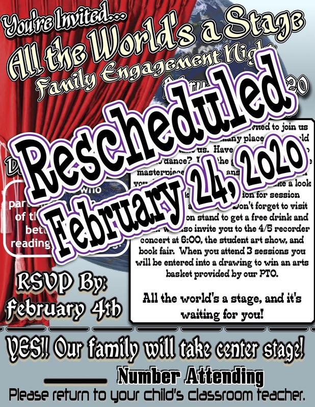 All the World's a Stage: Family Engagement Night ~ Rescheduled February 24 Featured Photo