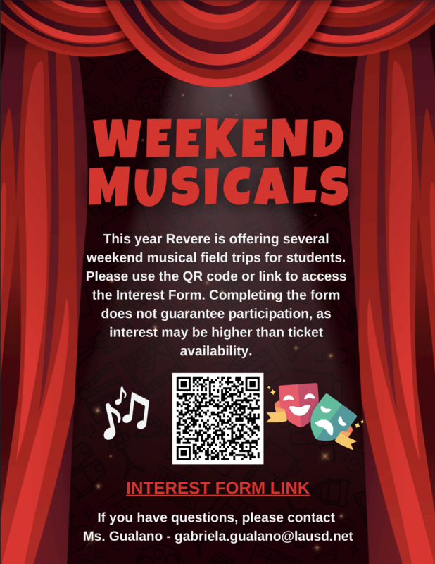 Musicals flyer