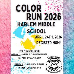 HMS color run details and sign up information