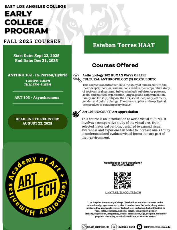 Fall 2025 Dual Enrollment ELAC Flyer