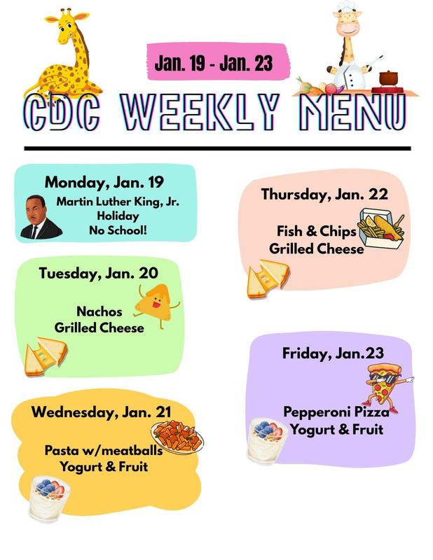 cdc menu