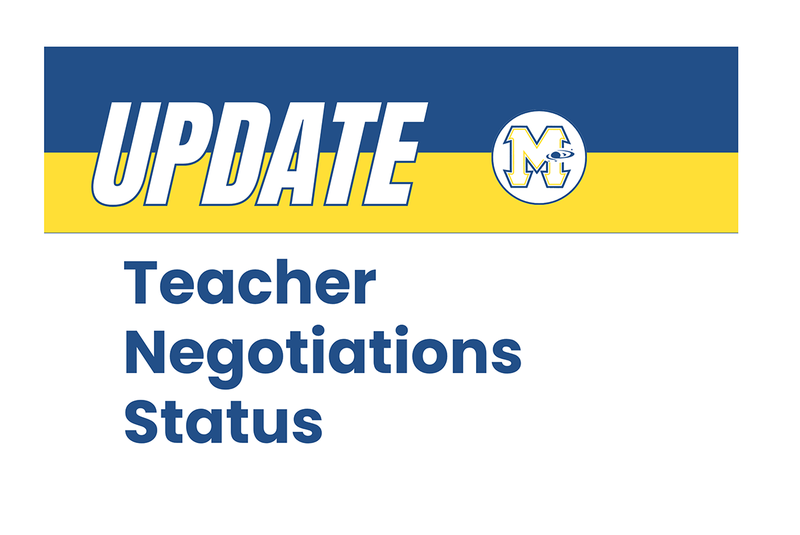 a graphic with information about teacher negotiation status