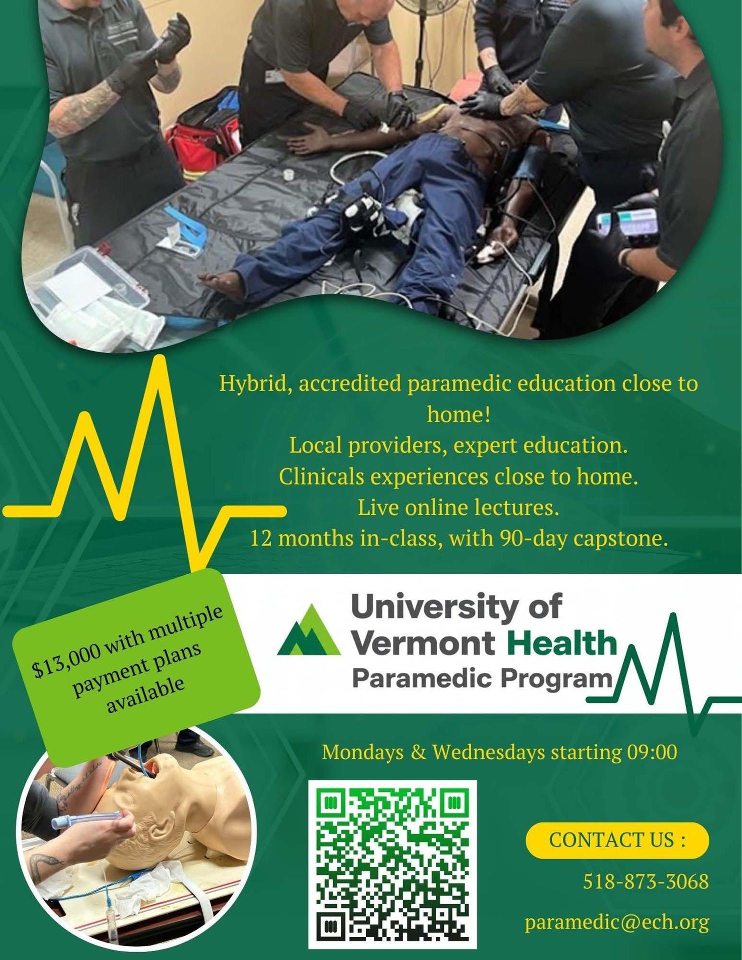 UVM Health Paramedic Program