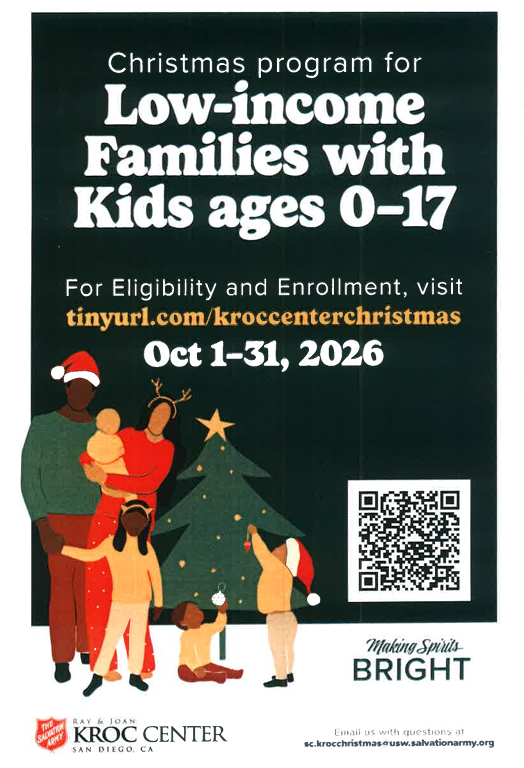 Kroc Center Christmas Assistance Program Featured Photo