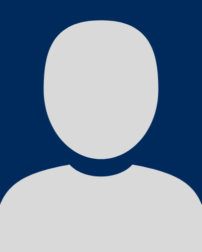Generic head/body outline in blue and white