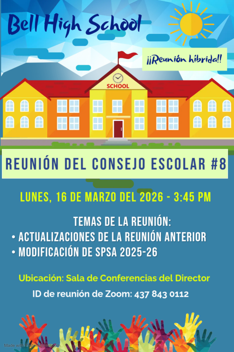 Junta del Consejo Escolar (3.16.2026 @ 3:45pm)