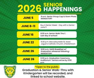 2026 North Warren Senior Happenings
