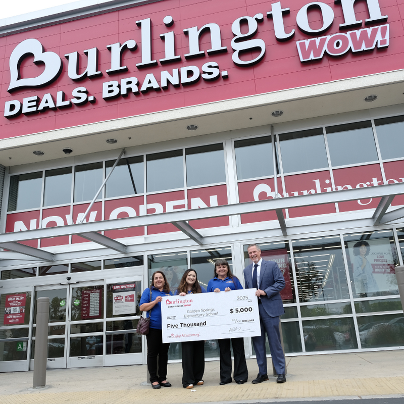 GS Receives Adopt a Classroom Check from Burlington