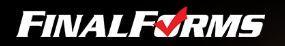 This is an image of the logo for FinalForms. It is the wording