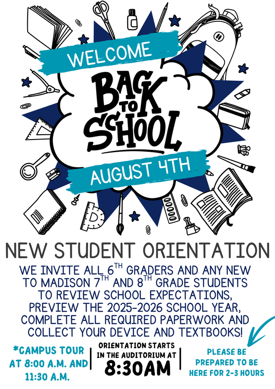 6th/new student flyer in english
