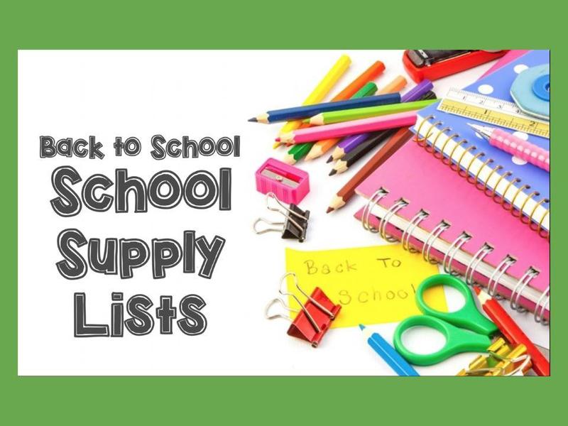 School Supply Lists K-8 Featured Photo