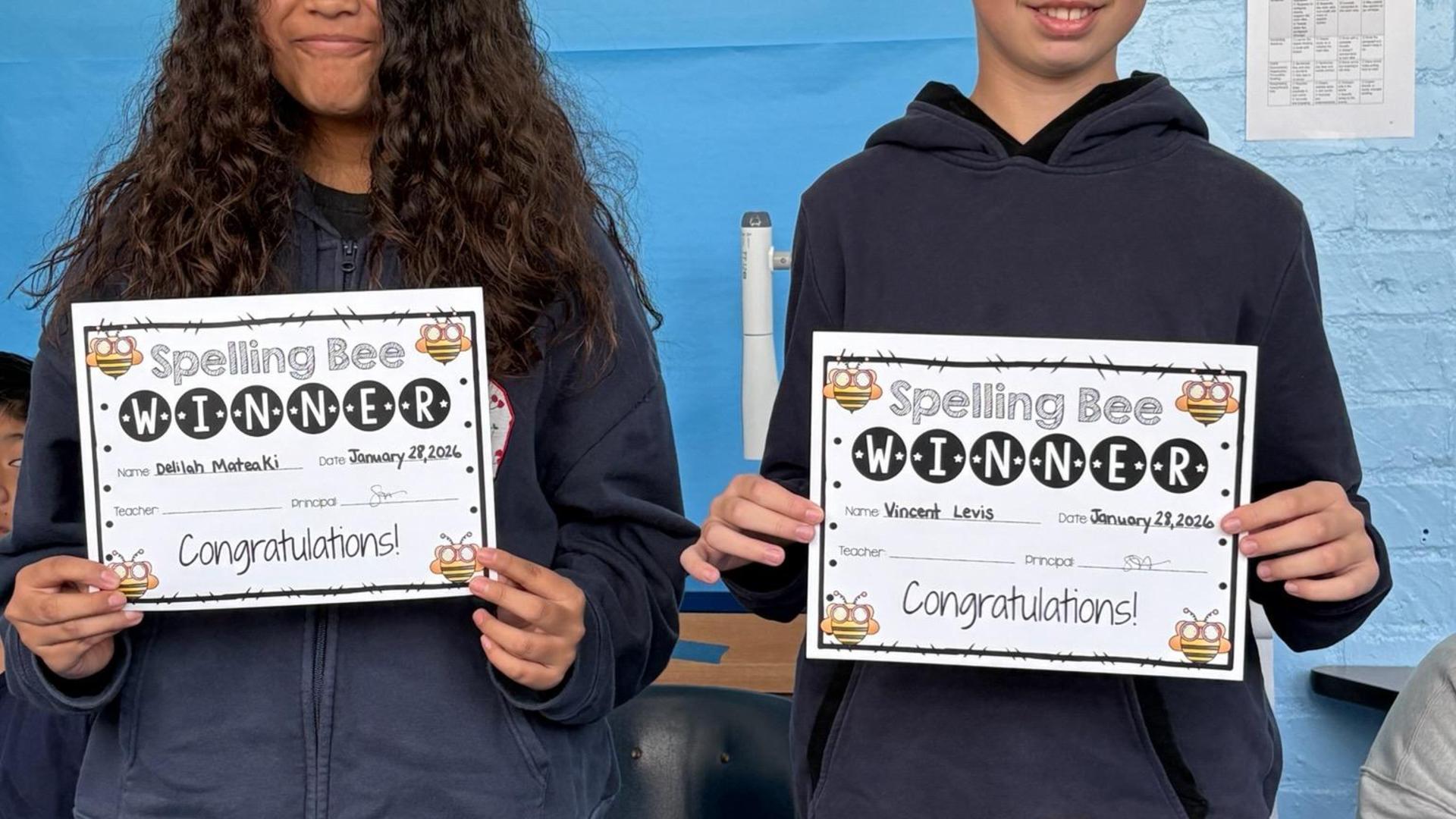 Spelling Bee winners