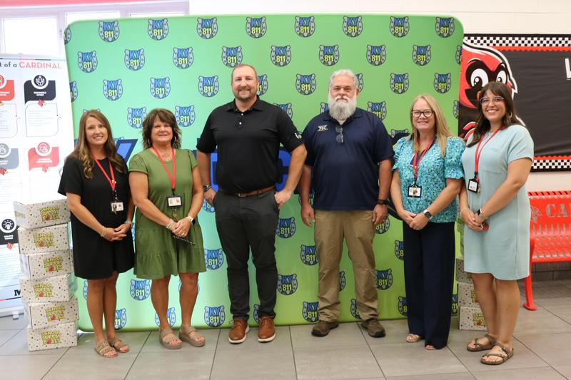 Donation of school supplies from 811.