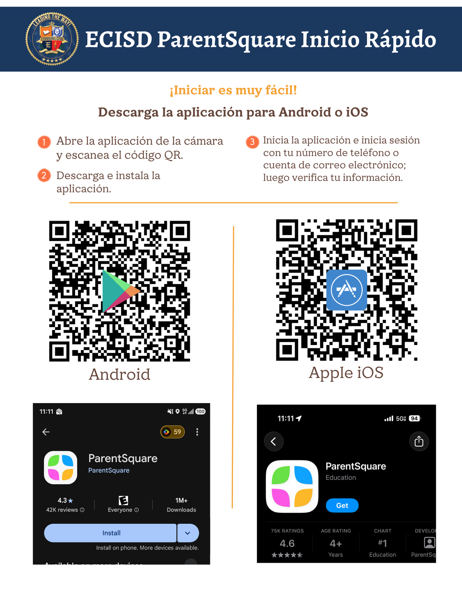ParentSquare Quick Start - Spanish