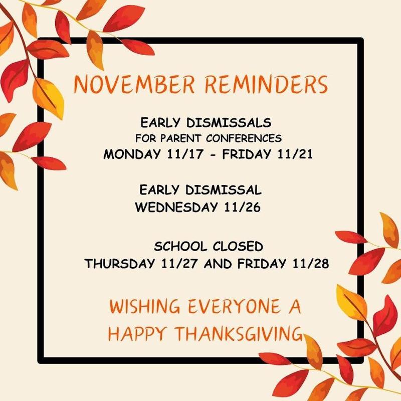 November Reminders