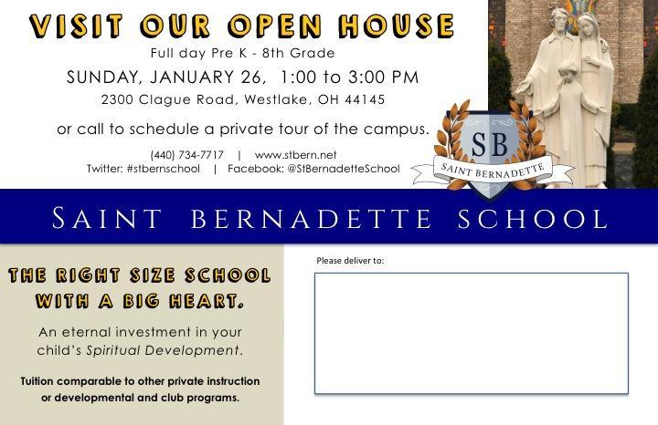 Join us for the Saint Bernadette School Experience Featured Photo
