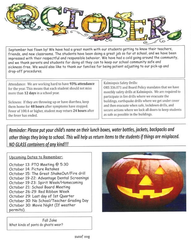 October Newsletter