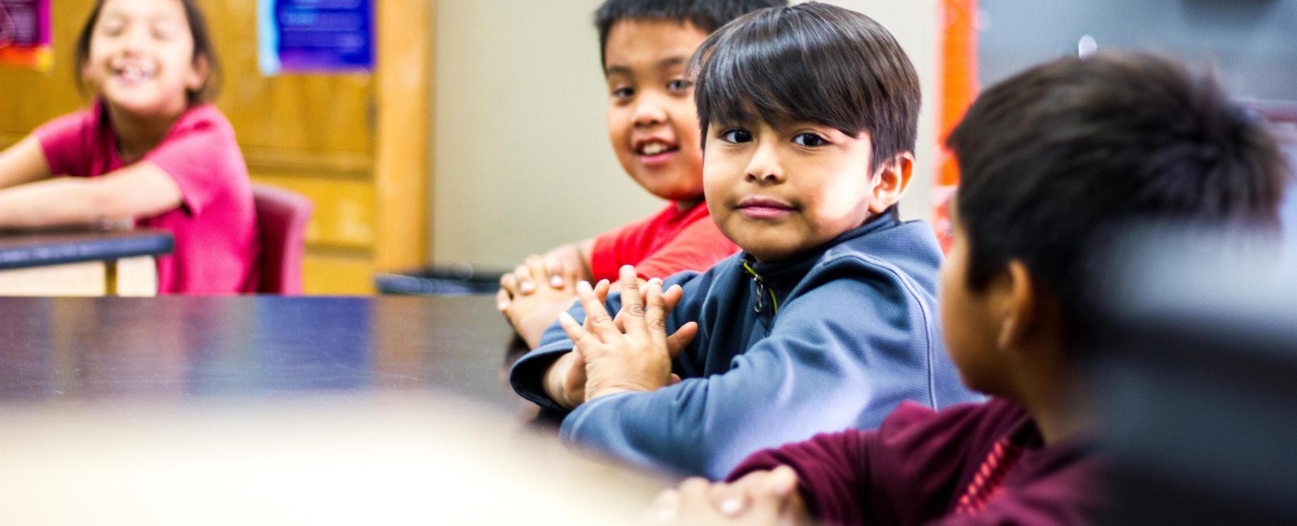 Students in a classroom